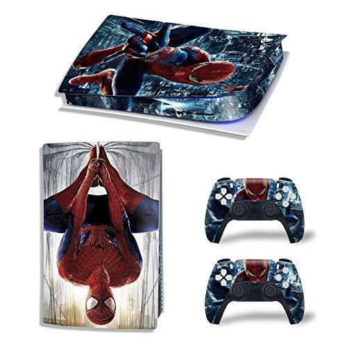 Mmoptop PS5 Skin for Playstation 5 Disc Version Console and Controller Vinyl Cover Skins Wrap - Black Pan-Ther - JOY2ESpree
