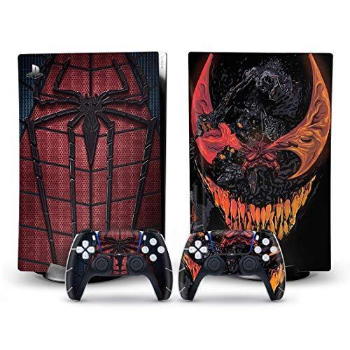 Mmoptop PS5 Skin Venom for Playstation 5 Disc Edition with Console and Dualsense Controller Full Set - JOY2ESpree