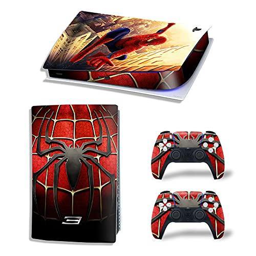 Mmoptop PS5 Skin for Playstation 5 Disc Version Console and Controller Vinyl Cover Skins Wrap - Black Pan-Ther - JOY2ESpree