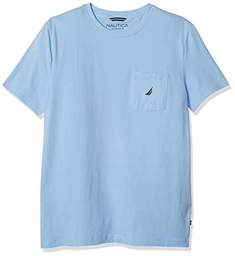 Nautica Men's Solid Crew Neck Short-Sleeve Pocket T-Shirt - JOY2ESpree