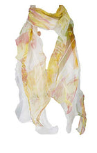 
                        
                          Load image into Gallery viewer, Double Layer Silk scarf, Floral Ruffle Silk Scarf, Summer scarf
                        
                      