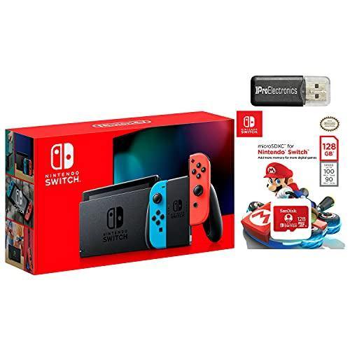 Nintendo Switch Animal Crossing: New Horizons with Sandisk 256GB MicroSD Card and MicroSD Card Reader Bundle - JOY2ESpree