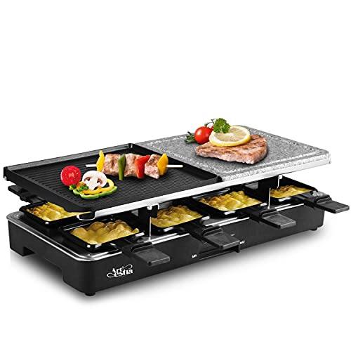 Artestia Raclette Table Grill, Electric Korean BBQ Grill Indoor Cheese Raclette for 8 Person - JOY2ESpree