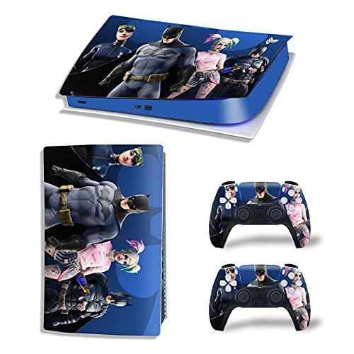 Mmoptop PS5 Skin for Playstation 5 Disc Version Console and Controller Vinyl Cover Skins Wrap - Black Pan-Ther - JOY2ESpree