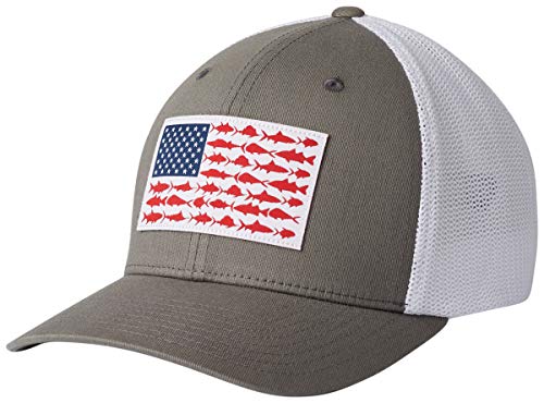 Columbia Unisex-Adult PFG Mesh Fish Flag Ball Cap