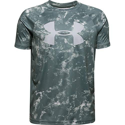 Under Armour Boys' Tech Big Logo Printed Short Sleeve Gym T-Shirt
