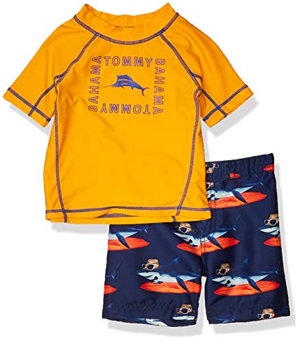 Tommy Bahama Boys' Rashguard and Trunks Swimsuit Set