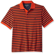 
                        
                          गैलरी व्यूवर में इमेज लोड करें, Nautica Men's Classic Fit 100% Cotton Soft Short Sleeve Stripe Polo Shirt - JOY2ESpree
                        
                      