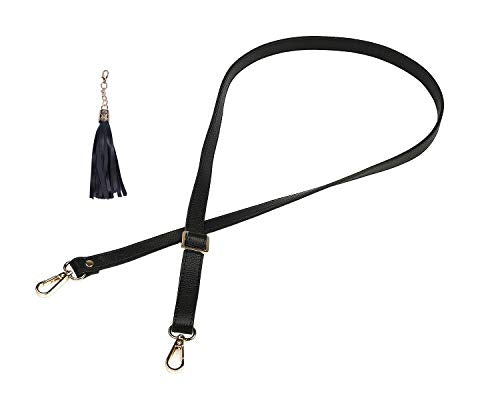 VanEnjoy Full Grain Leather Adjustable Replacement Strap for Crossbody Bag Purse, 26-51"Long 0.71"Wide