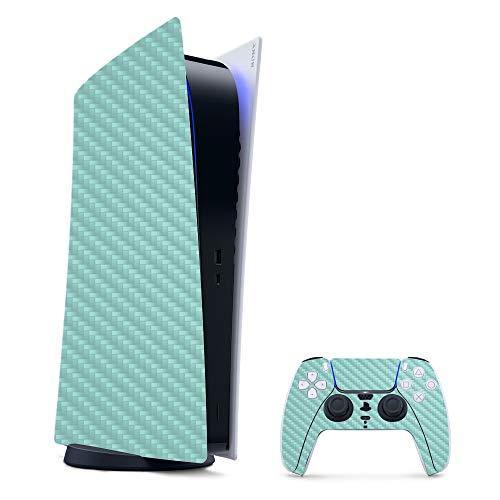 MightySkins Carbon Fiber Skin Compatible with PS5 / Playstation 5 Digital Edition Bundle - JOY2ESpree
