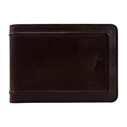 Tommy Bahama Men's 100% Leather Slim Card Case Carrier Wallet