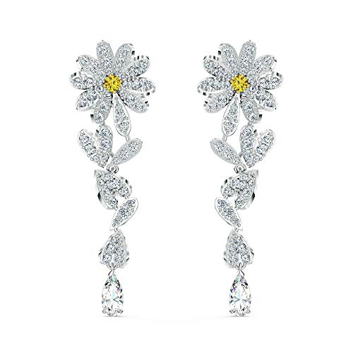 SWAROVSKI Women's Eternal Flower Jewelry Collection, Yellow Crystals, Clear Crystals - JOY2ESpree