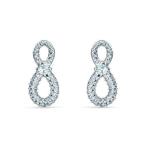 SWAROVSKI Women's Infinity Jewelry Collection, Rhodium Finish, Clear Crystals - JOY2ESpree