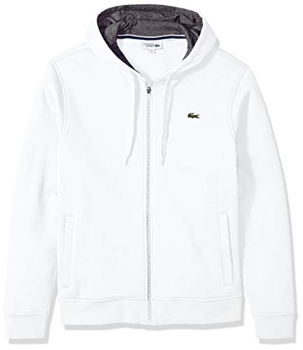 Lacoste Mens Sport Long Sleeve Fleece Full Zip Hoodie Sweatshirt