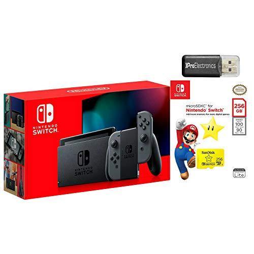 Nintendo Switch Animal Crossing: New Horizons with Sandisk 256GB MicroSD Card and MicroSD Card Reader Bundle - JOY2ESpree