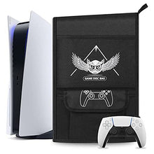 
                        
                          Load image into Gallery viewer, Esimen Sleeve Protective Case Dust Cover for PS5 Console /Playstation 5 Digital Edition ,PS5 Controller Cover Compatible with 12 Game Disc Pockets - JOY2ESpree
                        
                      