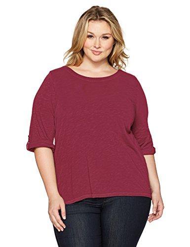 Jag Jeans Women's Plus Size Wren Tee in Slub Jersey