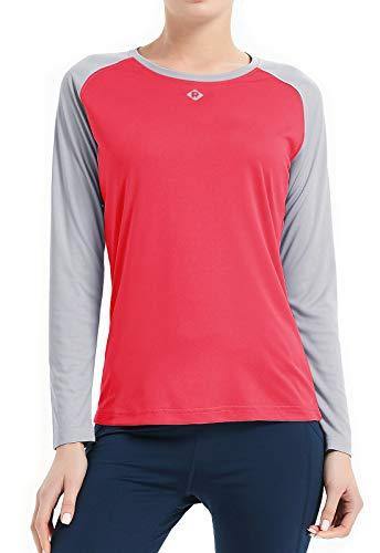 Women's UPF 50+ Sun Protection Hiking Shirts Long Sleeve Quick Dry Rashguard Athletic Running Fishing Shirts - JOY2ESpree