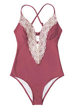 
                        
                          Muat gambar ke penampil Galeri, CUPSHE Fashion Women's Ladies Vintage Lace Bikini Sets Beach Swimwear Bathing Suit
                        
                      