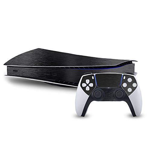 3D Carbon Fiber Gold - Air Release Vinyl Decal Mod Kit for PlayStation 5 Digital Edition (PS5D) console by System Skins - JOY2ESpree