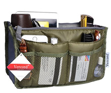 
                        
                          Load image into Gallery viewer, Vercord Purse Organizer Insert for Handbags Bag Organizers Inside Tote Pocketbook Women Nurse Nylon 13 Pockets Black Medium
                        
                      