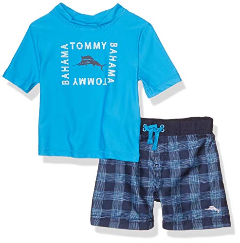 Tommy Bahama Boys' Rashguard and Trunks Swimsuit Set