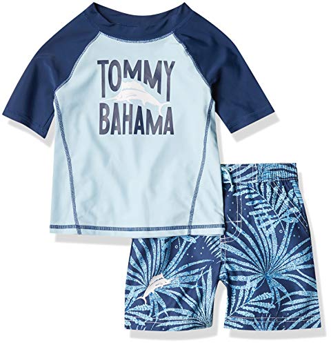 Tommy Bahama Boys' Rashguard and Trunks Swimsuit Set