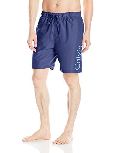 Calvin Klein Men's 7 Inch Elastic Waist Quick Dry Swim Trunk