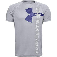 
                        
                          Load image into Gallery viewer, Under Armour Boys' Tech Split Logo Hybrid T-Shirt - JOY2ESpree
                        
                      
