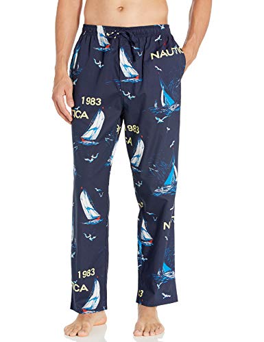 Nautica Men's Soft Woven 100% Cotton Elastic Waistband Sleep Pajama Pant - JOY2ESpree