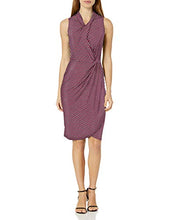 
                        
                          Muat gambar ke penampil Galeri, Amazon Brand - Lark &amp; Ro Women's Sleeveless Crossover Twist Neck Faux Wrap Dress
                        
                      