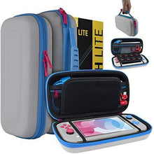 
                        
                          Cargar imagen en el visor de la galería, Orzly Case for Nintendo Switch Lite - Portable Travel Carry Case with Storage for Switch Lite Games &amp; Accessories [Turquoise Blue Edition] - JOY2ESpree
                        
                      