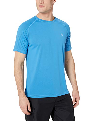 Spyder Men's Hydro Stretch Swim T-Shirt - Quick Dry Short Sleeve Rash Guard Tee