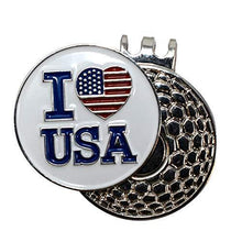 
                        
                          Cargar imagen en el visor de la galería, DA VINCI Magnetic Golf Hat Clip with 1 Inch Embossed Patriotic Metal Golf Ball Marker - JOY2ESpree
                        
                      