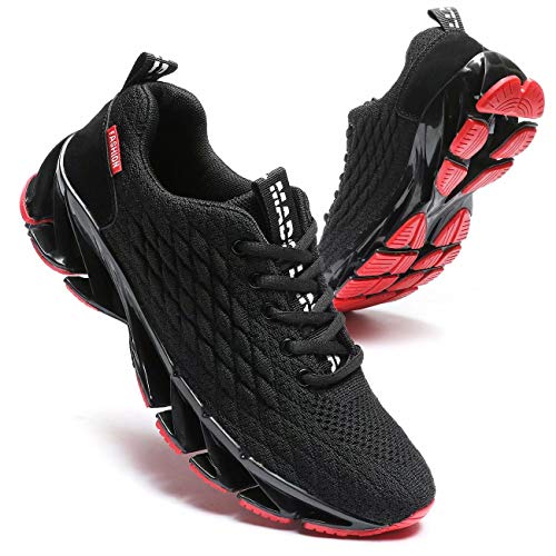 Pozvnn Mens Blade Sneakers Athletic Running Shoes Non Slip Walking Fashion Tennis Shoes