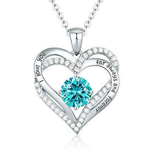 
                        
                          Cargar imagen en el visor de la galería, CDE Forever Love Heart Women Necklace 925 Sterling Silver Rose Gold Plated Birthstone Pendant Necklaces for Women - JOY2ESpree
                        
                      