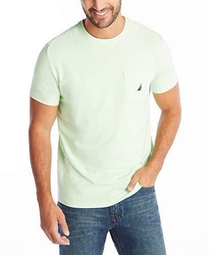 Nautica Men's Solid Crew Neck Short-Sleeve Pocket T-Shirt - JOY2ESpree