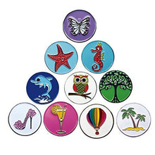 
                        
                          गैलरी व्यूवर में इमेज लोड करें, PINMEI Lot of 10 Golf Ball Markers Assorted Patterns - Soft Enamel Technique - JOY2ESpree
                        
                      