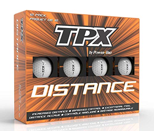Power Bilt TPX V Colored Matte Finish Golf Balls, (One Dozen)