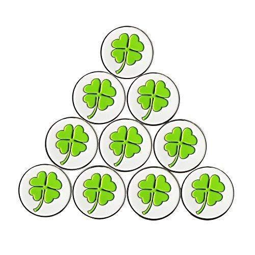 PINMEI Lot of 10 Golf Ball Markers Assorted Patterns - Soft Enamel Technique - JOY2ESpree