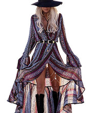 
                        
                          गैलरी व्यूवर में इमेज लोड करें, R.Vivimos Womens Summer Long Sleeve Cardigan Sexy Maxi Dresses
                        
                      