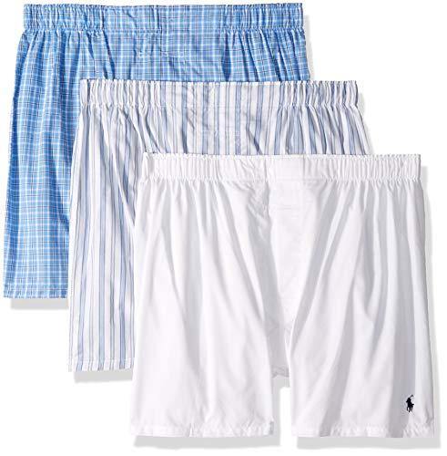 Polo Ralph Lauren Men's 3-Pack Classic Fit Packaged Woven Boxers