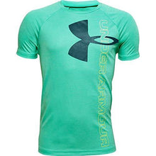 
                        
                          Load image into Gallery viewer, Under Armour Boys' Tech Split Logo Hybrid T-Shirt - JOY2ESpree
                        
                      