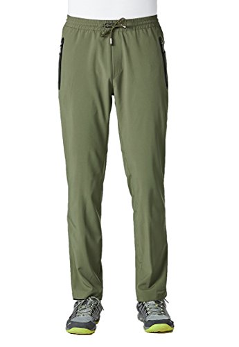 Rdruko Men's Jogger Casual Pants Lightweight Breathable Quick Dry Hiking Running Outdoor Sports Pants