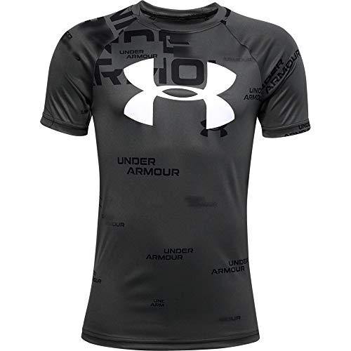 Under Armour Boys' Tech Big Logo Printed Short Sleeve Gym T-Shirt