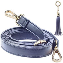 
                        
                          Muat gambar ke penampil Galeri, SUPXINJIA Leather Purse Strap Replacement - Adjustable for Handbags Crossbody or Shoulder Bags 34-59 Inch Long, 0.7 Inch Wide, Black with Gold Clasp
                        
                      