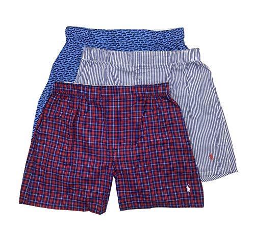 Polo Ralph Lauren Men's 3-Pack Classic Fit Packaged Woven Boxers