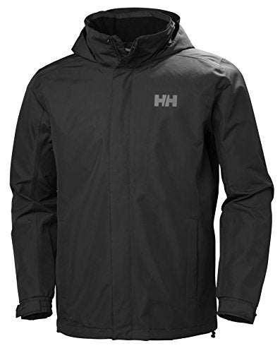 Helly Hansen Men's Dubliner Jacket Waterproof, Windproof, Breathable Shell Rain Coat with Packable Hood