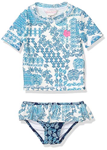 Tommy Bahama Girls' 2-Piece Rashguard and Swim Bottoms Set