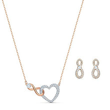 
                        
                          Muat gambar ke penampil Galeri, SWAROVSKI Women's Infinity Jewelry Set Collection, Rose Gold Tone &amp; Rhodium Finish, Clear Crystals - JOY2ESpree
                        
                      